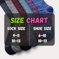 thumbnail image 4 of Tipi Toe Womens Premium Color Mix Crew Socks - Classic & Bright 6-Pack, 4 of 4