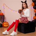 thumbnail image 4 of Voska Women's Bow Knee High Socks, Halloween Cosplay Long Cotton Thigh High Socks E One Size, 4 of 6