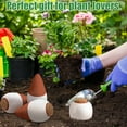 thumbnail image 4 of 4 Pack Terracotta Watering Spikes, Plant Self Watering Globes, Slow Release Ollas Pots, Holds 11 oz - Drip Irrigiation Ollas System, 4 of 7