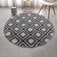 thumbnail image 1 of Round Rugs Soft Comfortable Fluffy Shaggy High Pile Rug For Living Room Bedroom, 1 of 5