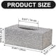 thumbnail image 2 of caja de pañuelos de cuero rectangular., 2 of 5
