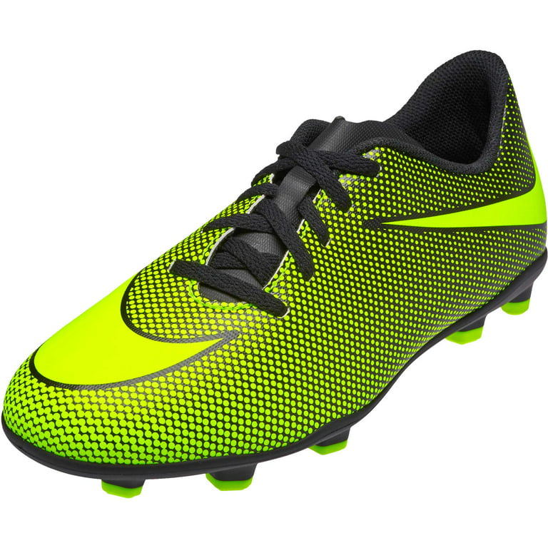 Rebelión Adversario Perplejo Nike JR BRAVATA II FG Boys Black Green Athletic Soccer Cleats Shoes -  Walmart.com