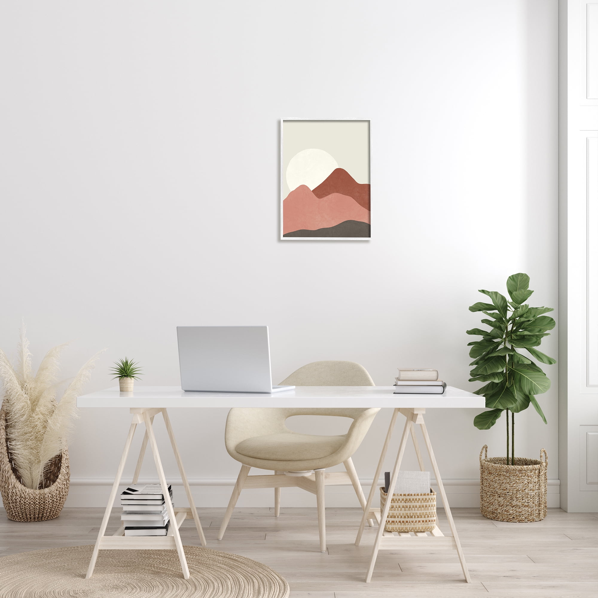 Stupell Indtries Desert Mountain Sunrise Landscape Warm Terracotta Tones,16 x 20,Design by Taylor Shannon Designs