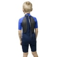 thumbnail image 3 of O'Neill Reactor Hybrid kids shorty wetsuit 16 Navy/pacific blue, 3 of 7