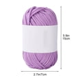thumbnail image 3 of 5Oz Gradient Milk Cotton Yarn, Soft & Lightweight Ombre Purple Knitting Yarn, Smooth Dyed Crochet Yarn For Handcrafting Scarves, Hats, Blankets, Amigurumi For S, Family Diy, 3 of 9