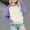 Purple, variant on Herrnalise Kids Boys Girls Toddlers Long Sleeve Sweatshirt Round Neck Pullover Casual Top Teen Girl Clothes(4-12 Years)