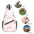 thumbnail image 6 of ZICANCN Crossbody Sling Bag for Men Women - Pink Cute Cats Casual Shoulder Backpacks for Travel Sport Climbing Runners Daypack, 6 of 9