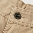 thumbnail image 6 of JTieacloth Mens Outdoor Casual Elastic Waist Relaxed Fit Cotton Lightweight Quick Dry Fishing Hiking Work Shorts Cargo Shorts Mens Loose Cargo Shorts Gray, 6 of 7