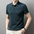 thumbnail image 4 of ZRBYWB Men's Classic Polo Shirt Mens Shirt Mens Advanced Sense Lapel Short Sleeve Leisure Business Shirt Ice Silk Top Mens Blouses Casual, 4 of 6