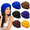 Black+navy+khaki+yellow+blue+coffee+, variant on 6 Pack Satin Lined Turban For Men Silky Pre-tied Head Wraps - Hair Protection Sleep Cap Waves Braids