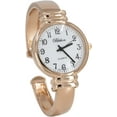thumbnail image 2 of Blekon Original Mother of Pearl Cuff Bracelet Watch for Women with 31mm case Japanese Quartz Movement Metal hinged Bangle Style Cuff Wrist Watch for Ladies, 2 of 6