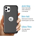 thumbnail image 3 of iPhone 11 Case, Sturdy Case for iPhone XI Pro, iPhone 11 Screen Protector, Njjex Ultra-Thin Hard Plastic Full Protective Cover with Tempered Glass Screen Protector Case Cover -Black, 3 of 8