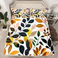 thumbnail image 2 of Homewish Teenagers Tree Leaves 4pcs Bed Sheets,Retro Vintage Aesthetic King Sheets,Botanical Planst Super Cozy Sheet Set,Luxury Bedroom Decor, 2 of 7