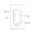 thumbnail image 2 of Interruptor atenuador inteligente GHome con control de ventilador de 4 velocidades Alexa, 2 of 9