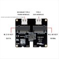 thumbnail image 3 of Tarjeta Adaptadora NVMe/SATA USB3.1 Gen2 con Chip JMS581 Velocidad de Transferencia de 1000 MB/S Expansión DualBay de 10 Gbps Chip JMS581, 3 of 5