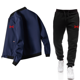 thumbnail image 3 of Conjunto de chaqueta informal con cremallera para hombre, de color sólido chaqueta cómoda, moda popular, primavera y otoño, nuevo, 2024, 3 of 5