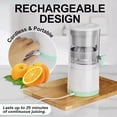 thumbnail image 2 of Portable Electric Juicer 7.4V USB Rechargeable Citrus Orange Lemon Fruit Juice Maker Blender Machine for Home Use, 2 of 5
