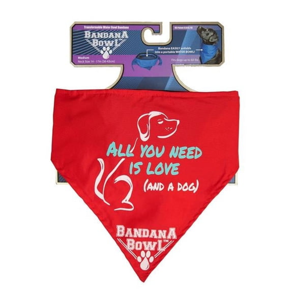 Bandana Bowl 3650359 Bowl, Red - Medium