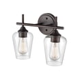 thumbnail image 3 of Ashford 2 - Light Rubbed Bronze Dark Brown Wall Sconce, 3 of 7