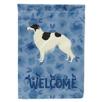 Carolines Treasures CK6228CHF Borzoi Welcome Flag Canvas House Size Large multicolor