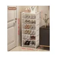 thumbnail image 4 of 1pc Simple Multi-Tier Shoe Rack - Modern Vertical Storage Cabinet, Dust-Proof Entryway Organizer - Space-Saving for Home Entrance/Bedroom, 4 of 9