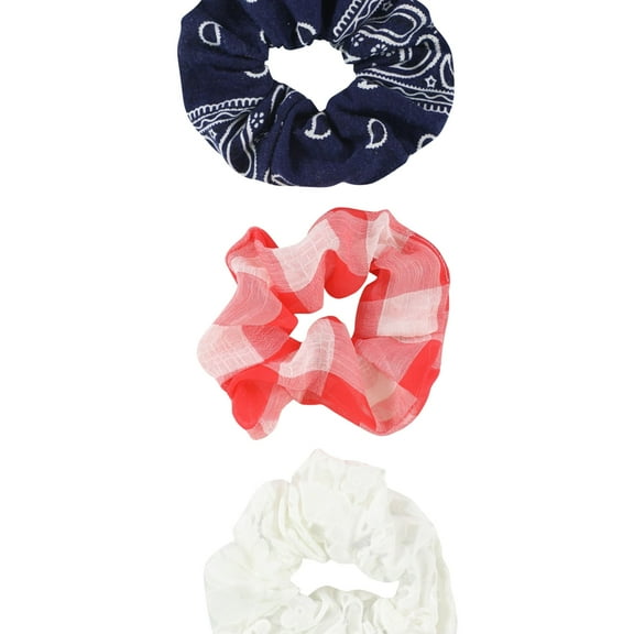 American Eagle Womens 3-Pack Hair Scrunchie, Multicoloured,