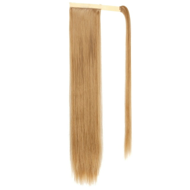 xiaxaixu Extensions de Cheveux Queue de Cheval Longue Naturelles Douces à Enrouler Droites à Clip pour Femmes