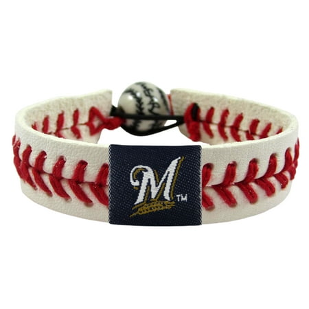 Milwaukee Brewers Official MLB Baseball Bracelet by Gamewear 001057
