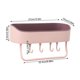 thumbnail image 3 of Estante de succión Cateissary para ducha de baño cesta de almacenamiento montada en la pared Rosado morado, 3 of 6