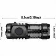 thumbnail image 4 of German Three-Eyed Monster Mini Flashlight Thumb Flashlight, Mini Flash Super Power Flashlight, Multi-Functional Mini Pen Clip Flashlight Light Steel High Lumen Rechargeable Waterproof (Red), 4 of 13