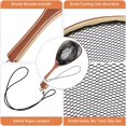 thumbnail image 2 of Fly Fishing Net Trout Net Suave Malla Fishing Net Fish Landing Net con Seguridad Rope Lanyard Ligero Catch y Release Net para Trout Bass, 2 of 7