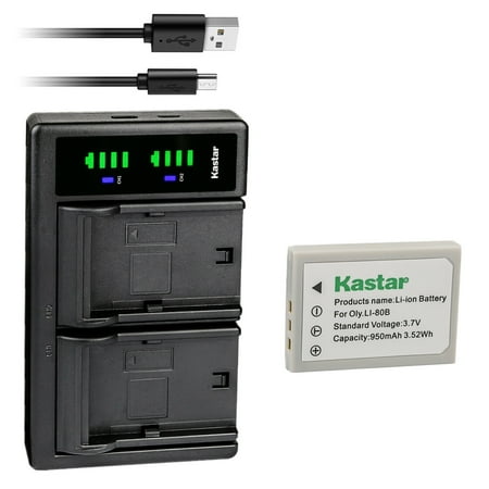 Image of Kastar 1-Pack Battery and LTD2 USB Charger Replacement for PREMIER DM-6331 DM-5331 DS-4330 DS-4331 DS-4341 DS-4346 DS-5080 DS-5330 DS-5341 DS-6330 DS-6340 DS-T5 SL-6 SL-63 Camera
