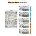 thumbnail image 2 of Alfombra lavable abstracta Art&Tuft, 213 x 274 cm, antideslizante, azul marino, 2 of 8