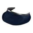 thumbnail image 3 of Peto para casco de soldadura desmontable para la mayoría de los cascos. Piel sintética resistente al fuego. Azul oscuro, 3 of 6