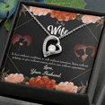 thumbnail image 2 of To My Wife Love Talk Listen Forever Necklace w Message Card, 2 of 20