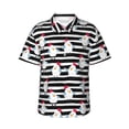 thumbnail image 1 of Balery Cute Chicken Camisas hawaianas de manga corta para hombre, camisas playeras de corte holgado, camisas de vacaciones con botones,Small, 1 of 7