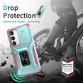 thumbnail image 4 of ShellTech for Samsung Galaxy S23 Magnetic Phone Case,with Camera Cover & Kickstand Military Grade Shockproof Case for Galaxy S23,Green, 4 of 8