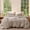 Brown (No Comforter), variant on U by Bedsure 100% Washed Cotton Duvet Cover Queen Size, Purewoven Plain Simple & Soft Comforter Cover for All Seasons(Linen, Queen)