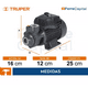 thumbnail image 5 of Bomba periférica Truper BOAP-1/2A2 1/2 HP, 60Hz 127V, color negro, 5 of 5