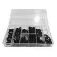 thumbnail image 1 of Ensemble de 180 Joints de Rondelle en Caoutchouc Anneau d'Isolation Joint de Compresseur de Climatisation de Voiture Kit d'Outils de Réparation Automobile (Noir), 1 of 5