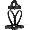 Adjustable Chest Mount Harness and Head Strap Mount for GoPro Hero1, GoPro Hero 2, GoPro Hero3, GoPro Hero3+, GoPro Hero4, Hero4 Session, HERO5 + Microfiber Cloth