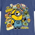 thumbnail image 3 of Despicable Me Minions - Minion & Banana Stickers - Toddler & Youth Girls Short Sleeve Graphic T-Shirt, 3 of 5