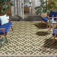 thumbnail image 3 of Safavieh Courtyard Alvin Geometric Indoor/Outdoor Area Rug, Green/Bone, 9' x 12', 3 of 11