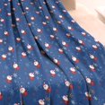 thumbnail image 3 of Blue Christmas Santa and Snowflake Pattern Blanket,Comfortable Soft Flannel Throw Blanket,All Season,Warm Lightweight Blankets for Sofa Bed Couch Living Room Chair,40"x50", 3 of 4
