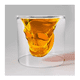 thumbnail image 2 of Pack 6 Vasos Calaca Shot Tequilero Vaso Vidrio Calavera 75ml Transparente, 2 of 5