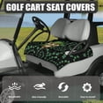 thumbnail image 3 of Whosucclay Owl Clover 4 Front Pockets Golf Cart Seat Cover Comfortable for Yamaha EZGO Club Car Icon, Foldable Design Golf Cart Protector, 3 of 7