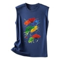 thumbnail image 5 of DailyTrove Women's Colorful Fish Graphic Tank Top - Polyester Casual Summer & Beach Wear, Vibrant for Vacations, 5 of 5