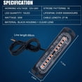 thumbnail image 4 of Luces estroboscópicas 4D 4 piezas nuevas, 10 LED, luces estroboscópicas LED naranjas, barra de luz de emergencia, lámpara de automóvil, lámpara de destello automático, 12 V, 24 V, luz de, 4 of 5