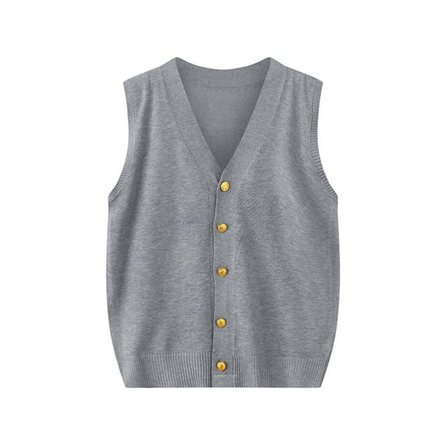 Cardigans pour Femmes Cardigan Sans Manches en Tricot à Col en V pour Femmes Veste Chandail Cardigan Sans Manches Cardigans Sans Manches pour Femmes