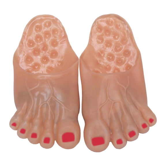 Segolike Funny Bare Feet Slippers Prop Gift Jumbo Wearable Feet for Carnivals Adults Kids